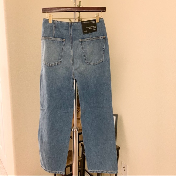 Veronica Beard Crosbie Crop Denim In Juno. - Picture 6 of 8